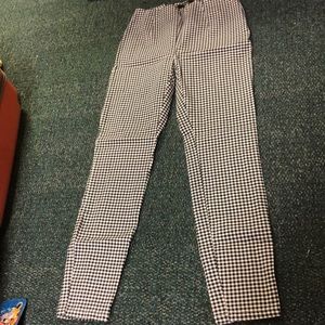High Rise Gingham Pants